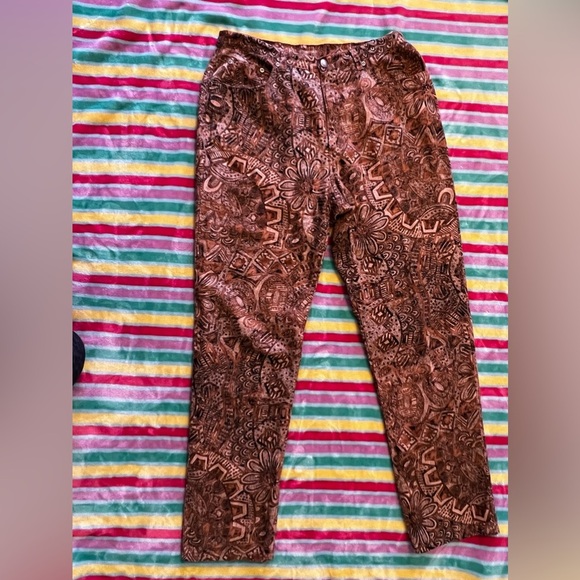 CHICO’S DESIGN SIZE 1.5 BEIGE BROWN Dress Pants 55% Linen 45% Cotton. - Picture 6 of 16